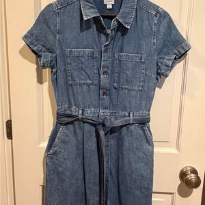 J. Crew Blue Denim Dress with Belt